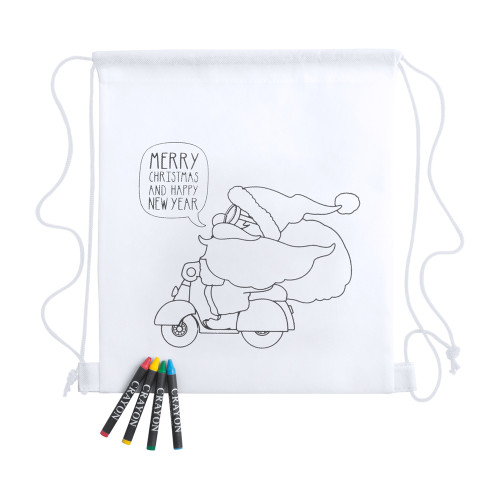 AP781989 | Kertran | colouring drawstring bag - Drawing utencils