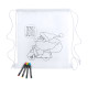 AP781989 | Kertran | colouring drawstring bag - Drawing utencils