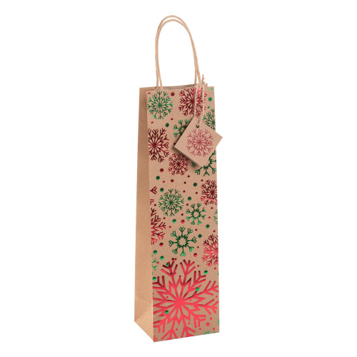 AP808772 | Pekkola W | Božična darilna vrečka za vino - Papirnate vrečke