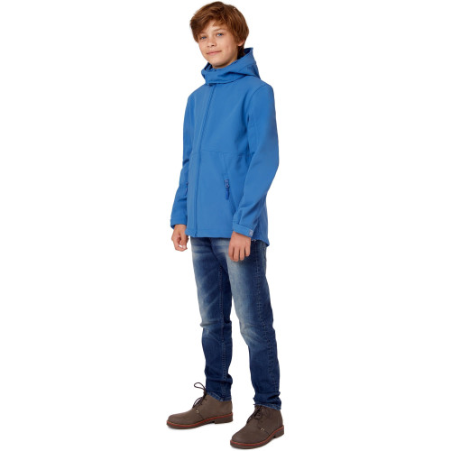 B&C | Hooded Softshell /kids | Kids 3-Layer Softshell Jacket - Jackets