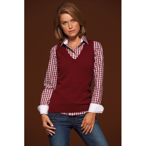 James & Nicholson | JN 656 | ženski  pleten pulover z v-izrezom - Pletenine