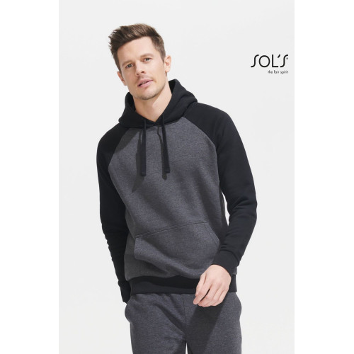 SOLS | Seattle | Unisex Raglan Kapuzen Sweater 2-farbig - Pullover und Hoodies