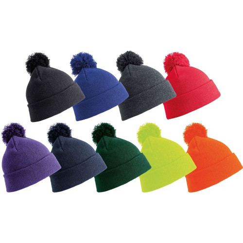 Result Winter Essentials | RC028J | Kids Knitted Beanie with Pompon - Headwear
