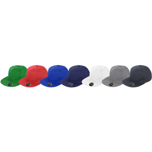 Result Headwear | RC083X | 6 Panel Flat Peak Cap - Caps