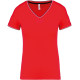 Kariban | K394 | ženska pique majica z v-izrezom - Majice