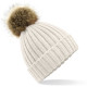 Beechfield | B412 | Knitted Hat with Pompon - Beanies
