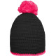 Myrtle Beach | MB 7964 | Crocheted Hat with contrasting Border and Pompon - Headwear