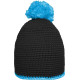 Myrtle Beach | MB 7964 | Crocheted Hat with contrasting Border and Pompon - Headwear