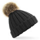 Beechfield | B412B | Junior Knitted Hat with pompom - Beanies