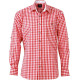 James & Nicholson | JN 638 | Poplin Checkered Traditional Shirt - Shirts