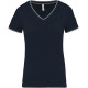 Kariban | K394 | ženska pique majica z v-izrezom - Majice