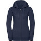 Russell | 263F | Ladies Authentic Melange Hooded Sweat Jacket - Pullovers and sweaters