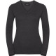 Russell | 710F | Ladies V-Neck Knitted Pullover - Knitted pullover