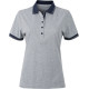 James & Nicholson | JN 705 | Ladies Jersey Melange Polo - Polo shirts