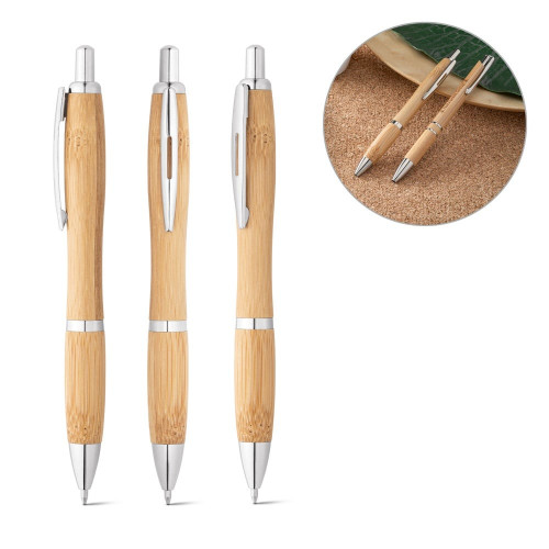STD 81010 NICOLE. Kugelschreiber aus Bambus - Öko-Kugelschreiber