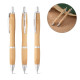 STD 81010 NICOLE. Kemični svinčnik iz bambusa - Ekološka pisala