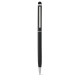 STD 81158 ZOE BK. Ball pen with touch tip in aluminium - Metal Ball Pens