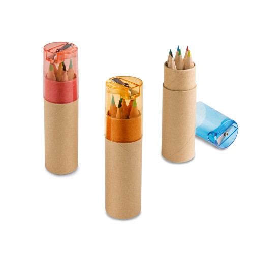 91751 ROLS. Pencil box with 6 coloured pencils - Drawing utencils