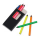 91767 MEMLING. Pencil box with 6 coloured pencils - Drawing utencils