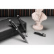 91835 CHESS. Schreibset mit Tintenroller und Kugelschreiber aus Metall und Carbonfaser - Schreibsets