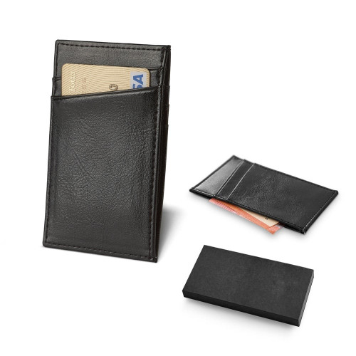 93316 KUTCHER. Leather card holder with RFID blocking - Cardholders