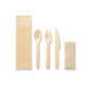 94077 SUYA. Wooden cutlery set - Picnic and BBQ