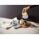 94255 GLOGG. 700 mL ceramic teapot with bamboo lid 700 mL - Tea and Coffee sets