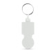 95018 SULLIVAN. Coin-shaped keyring for supermarket trolley - Shopping trolley coins