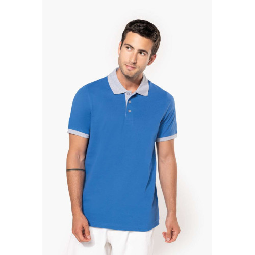G-KA258 | MENS TWO-TONE PIQUÉ POLO SHIRT - Polo shirts