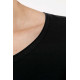 G-KA399 | LADIES SHORT-SLEEVED ORGANIC T-SHIRT WITH RAW EDGE NECKLINE | Ženska organska majica s surovimi zaključki - Majice