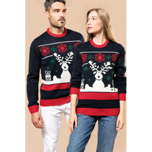 G-KA9010 | UNISEX CREW NECK CHRISTMAS JUMPER | Sweatshirt - Pullovers and sweaters