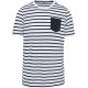 G-KA378 | STRIPED SHORT SLEEVE SAILOR T-SHIRT WITH POCKET - T-shirts