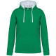 G-KA446 | MENS CONTRAST HOODED SWEATSHIRT - Pullovers and sweaters