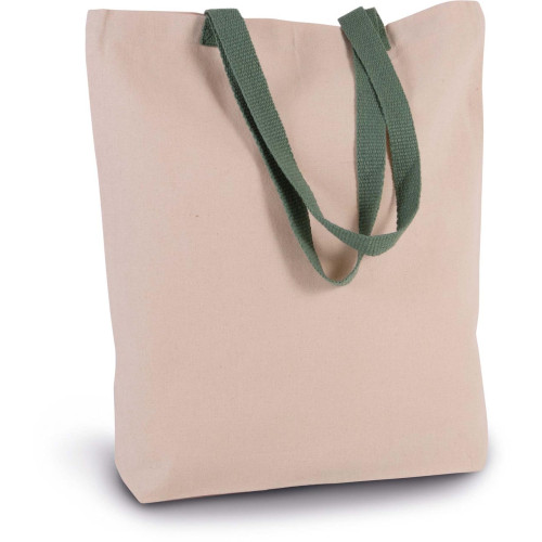 G-KI0278 | SHOPPER BAG WITH GUSSET AND CONTRAST COLOUR HANDLE | Torba - Dodatki